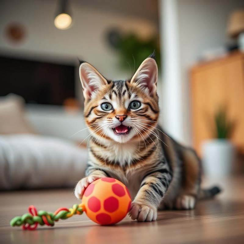 Gato brincando